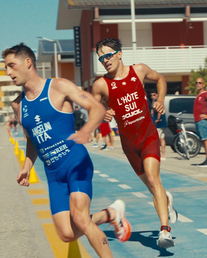 Antoine im Laufduell am Europacup in Caorle
